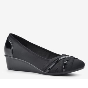 Cliffs Bowie black wedge slip on shoe